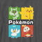 Boy's Pokemon Colorful Square Characters T-Shirt