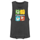 Junior's Pokemon Colorful Square Characters Festival Muscle Tee