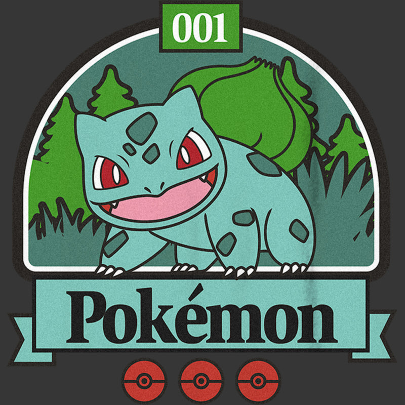 Boy's Pokemon Icon Bulbasaur 001 T-Shirt