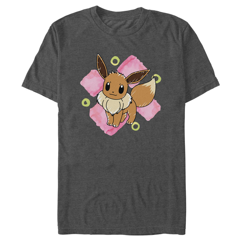 Men's Pokemon Watercolor Eevee T-Shirt