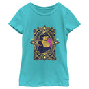 Girl's Aladdin Jasmine Gold Lotus Ornate T-Shirt