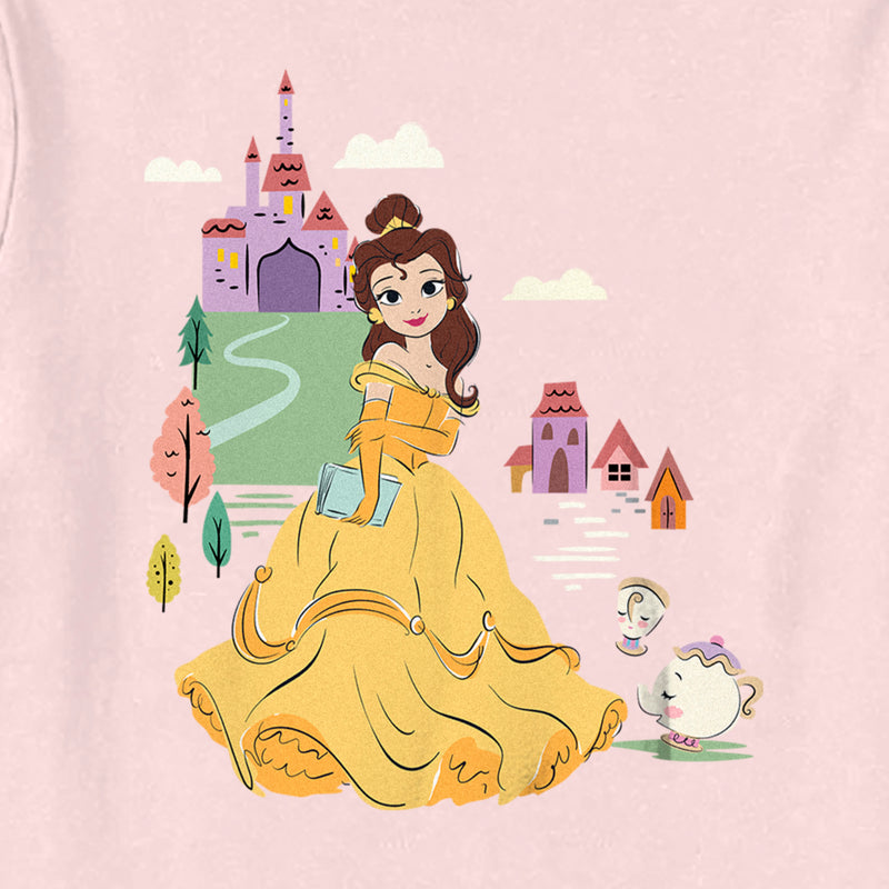 Toddler's Beauty and the Beast Cartoon Belle and Friends T-Shirt