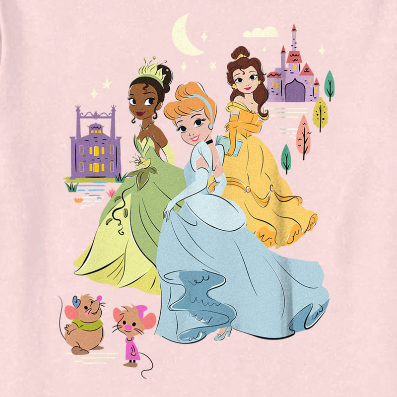 Toddler's Disney Cartoon Princesses and Friends T-Shirt