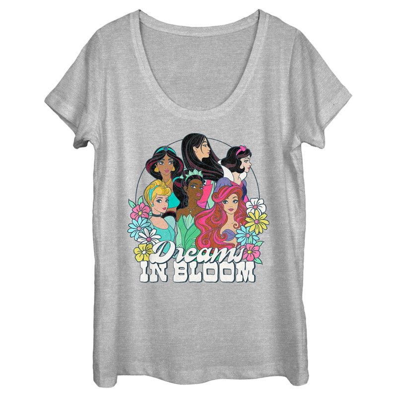 Women's Disney Princesses Dreams in Bloom Scoop Neck