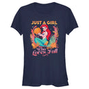 Junior's Disney Ariel Just a Girl Who Loves Fall T-Shirt