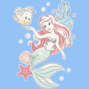 Toddler's Disney Princess Ariel and Flounder Watercolor T-Shirt