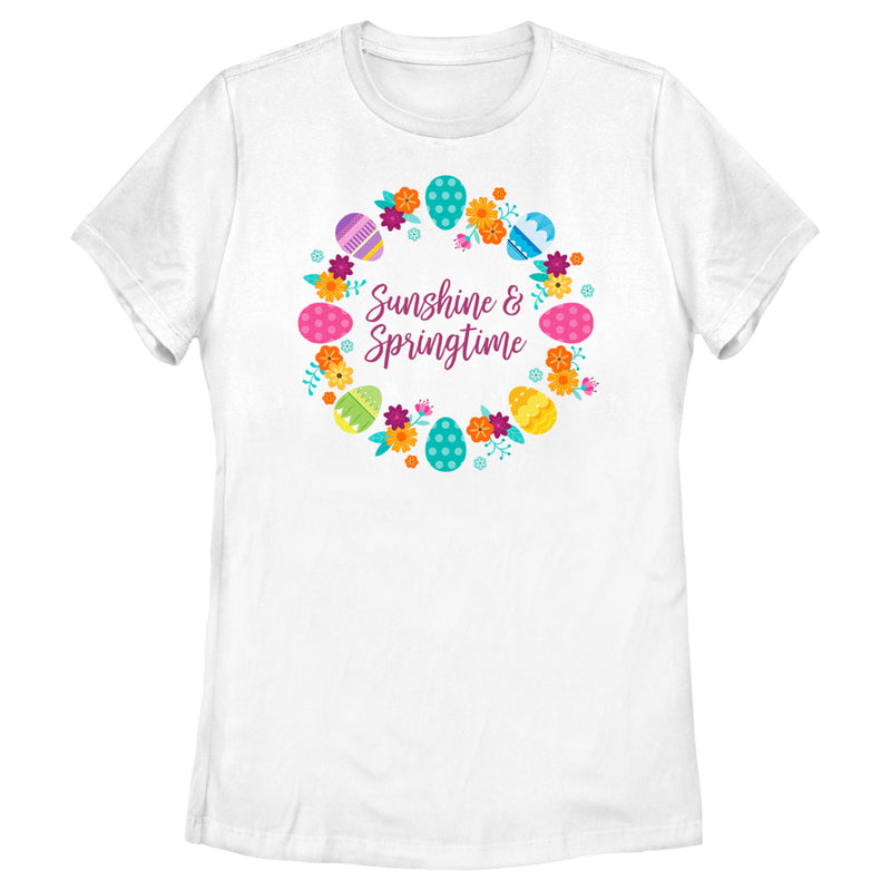 Women's Disney Easter Princess Eggs Sunshine & Springtime T-Shirt