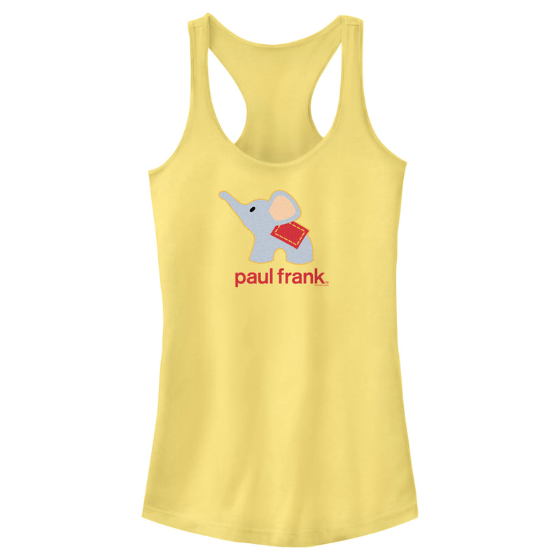 Junior's Paul Frank Ellie Logo Racerback Tank Top