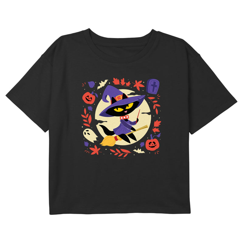 Girl's Paul Frank Halloween Mika the Cat Witch T-Shirt