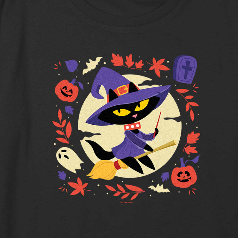 Girl's Paul Frank Halloween Mika the Cat Witch T-Shirt