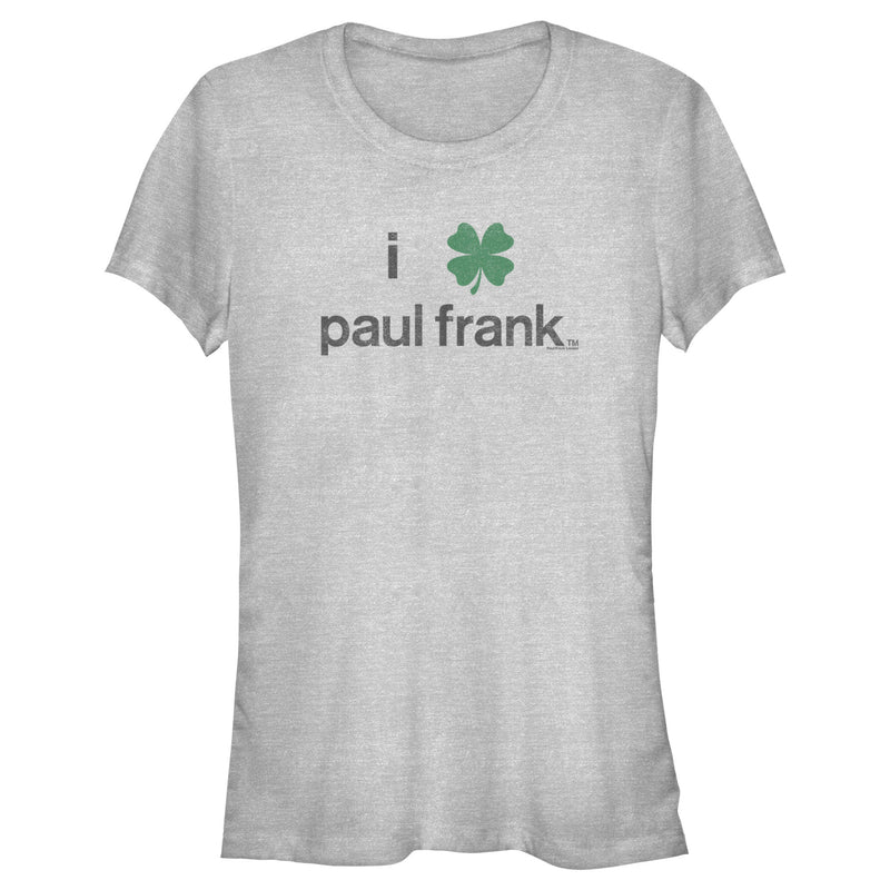 Junior's Paul Frank St. Patrick's Day Four-Leaf Logo T-Shirt