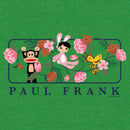 Women's Paul Frank Julius the Monkey and Bunny Girl Flower Scene Racerback Tank Top
