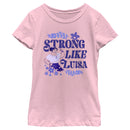 Girl's Encanto Strong Like Luisa Ornate Flower T-Shirt