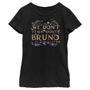 Girl's Encanto We Don't Talk About Bruno Tropical Leaves T-Shirt