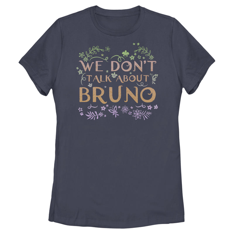 Women's Encanto We Don't Talk About Bruno Tropical Leaves T-Shirt