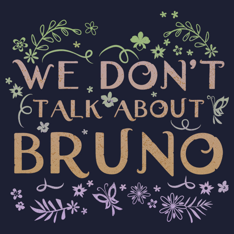 Women's Encanto We Don't Talk About Bruno Tropical Leaves T-Shirt