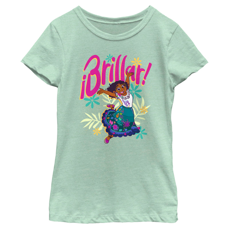 Girl's Encanto Mirabel Brillar Happy Dance T-Shirt