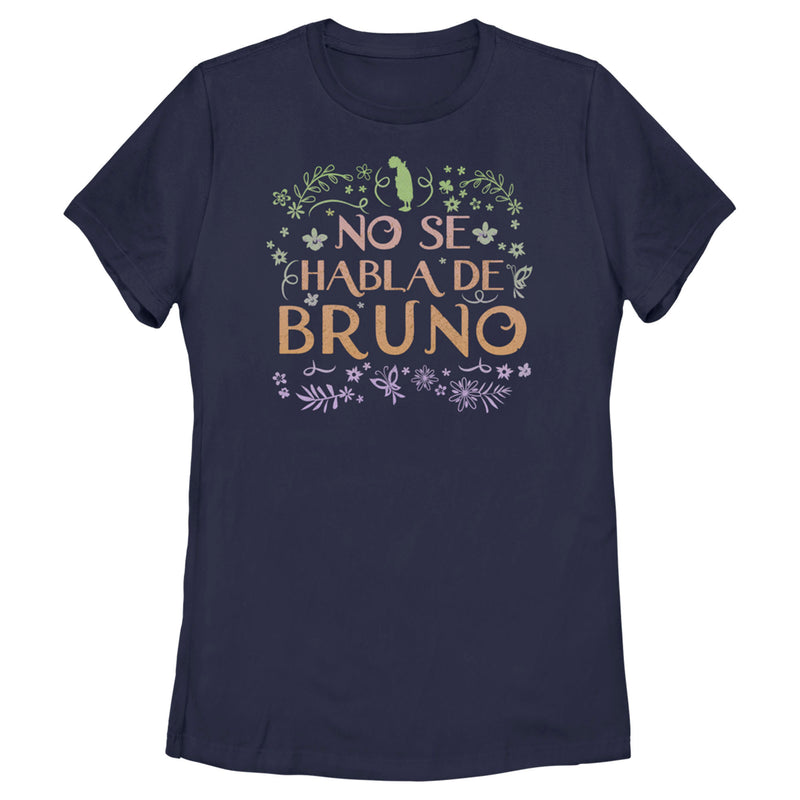 Women's Encanto No Se Habla De Bruno Tropical Floral Leaves T-Shirt