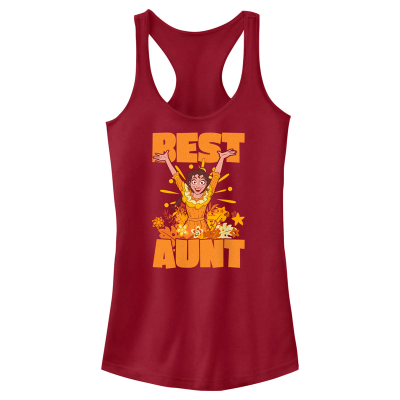 Junior's Encanto Pepa Best Aunt Motto Racerback Tank Top
