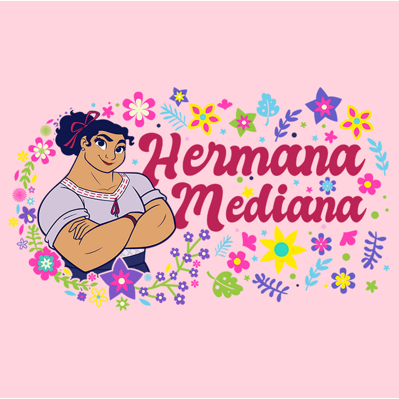 Junior's Encanto Luisa Hermana Mediana with Flower T-Shirt