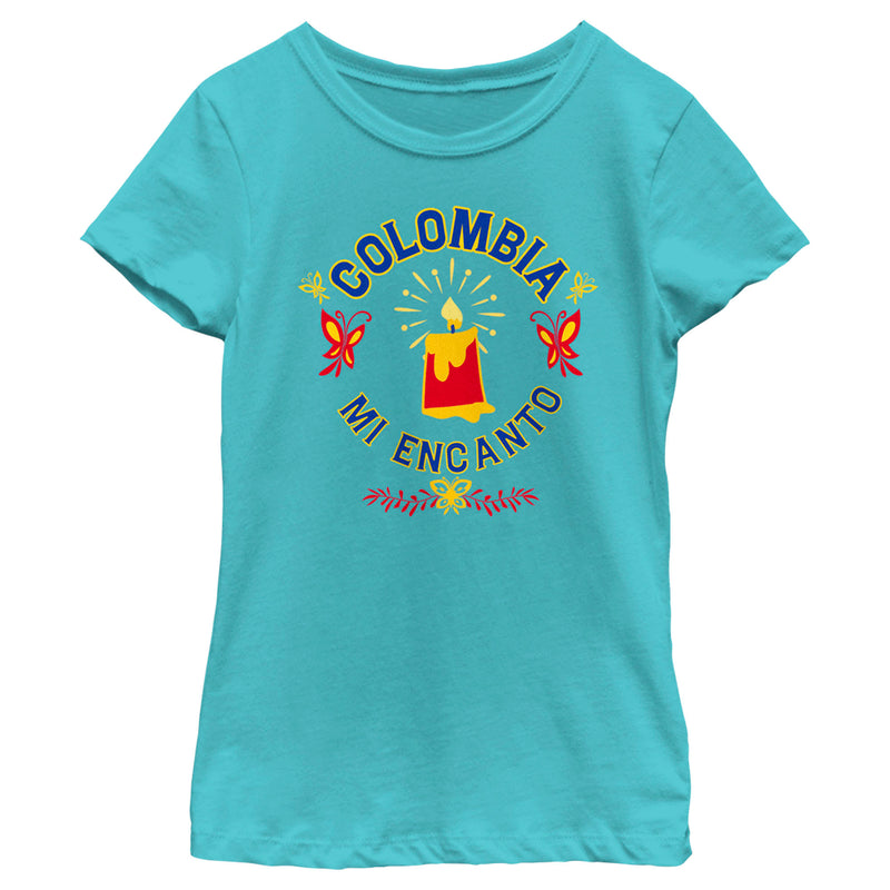 Girl's Encanto Colombia Mi Encanto Candle T-Shirt