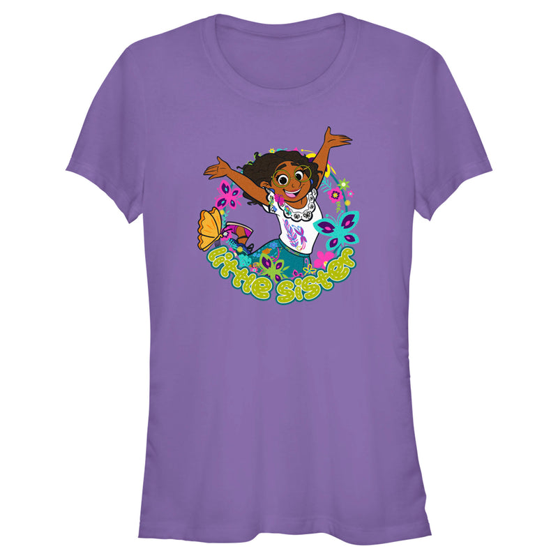 Junior's Encanto Mirabel Little Sister Jump T-Shirt