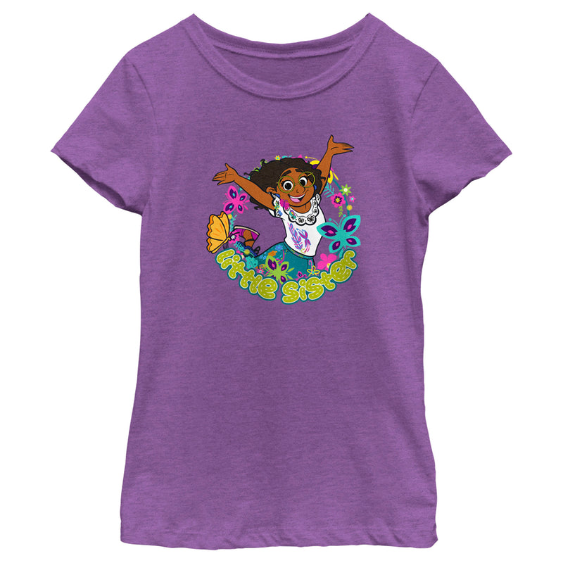 Girl's Encanto Mirabel Little Sister Jump T-Shirt