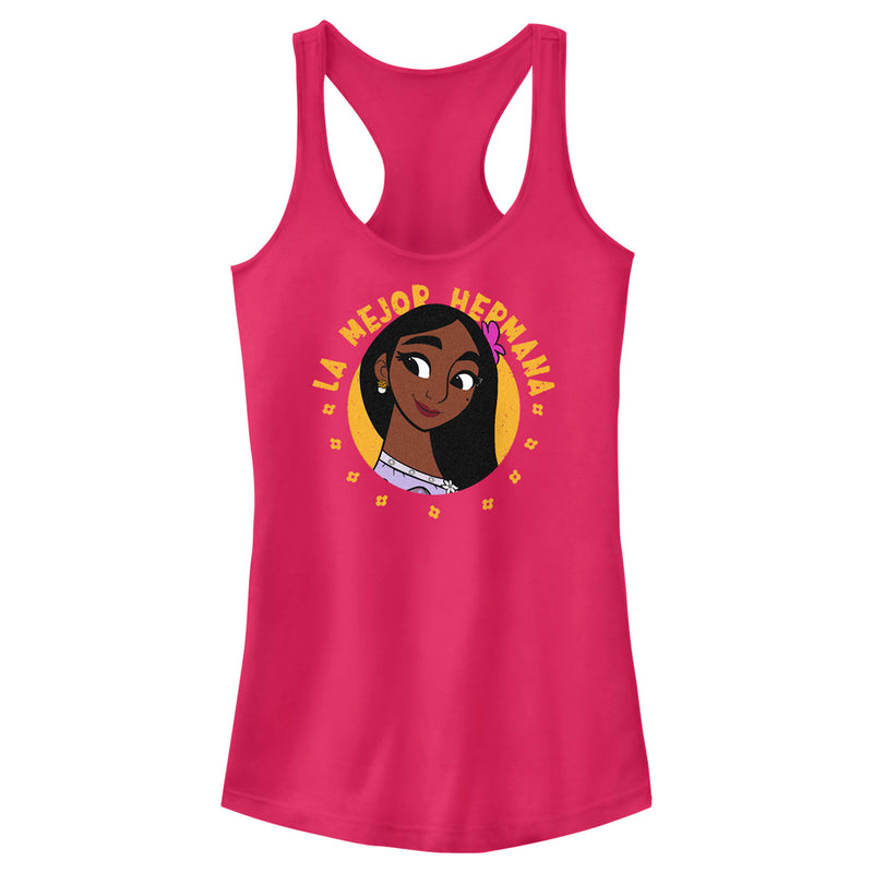 Junior's Encanto Isabela La Mejor Hermana Portrait Racerback Tank Top