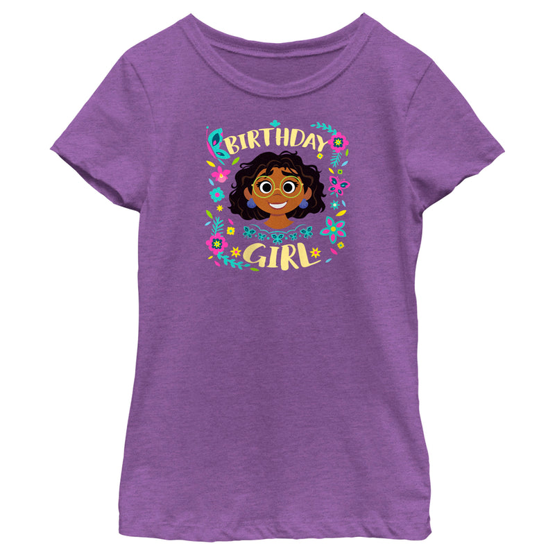 Girl's Encanto Birthday Girl Mirabel T-Shirt