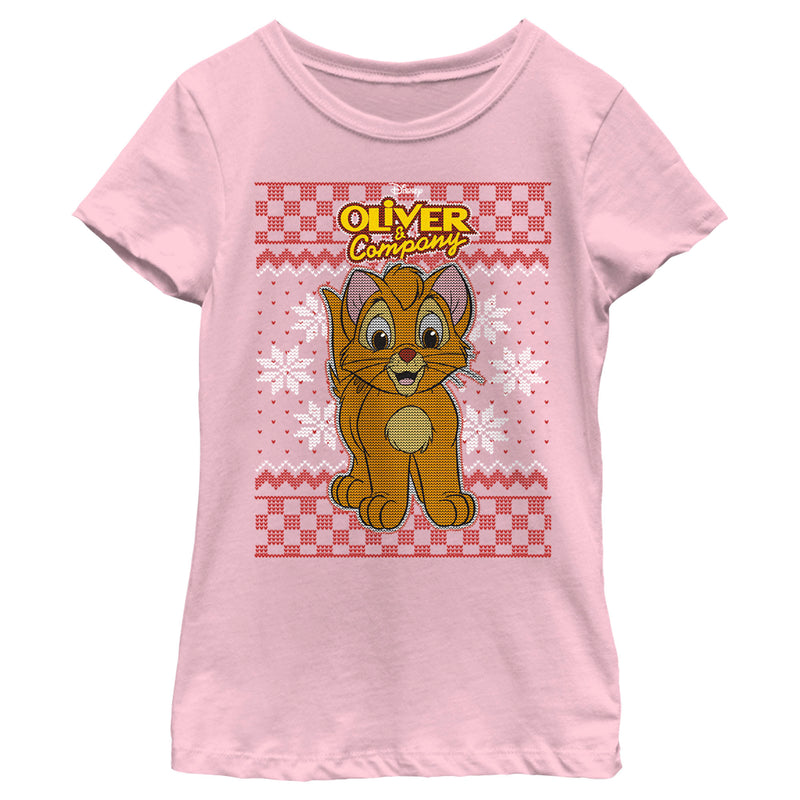 Girl's Oliver & Company Christmas Oliver T-Shirt