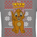 Junior's Oliver & Company Christmas Oliver T-Shirt