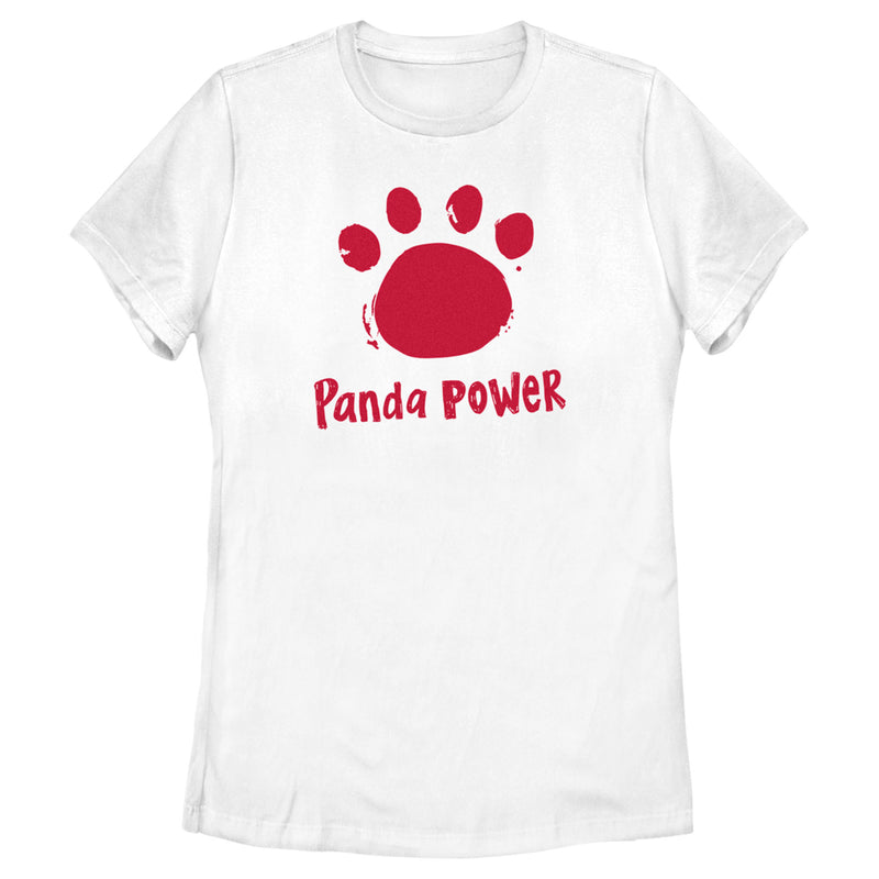 Women's Turning Red Panda Power Paw Print T-Shirt