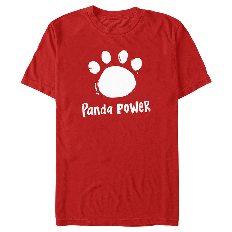 Men's Turning Red Panda Power Paw Print T-Shirt