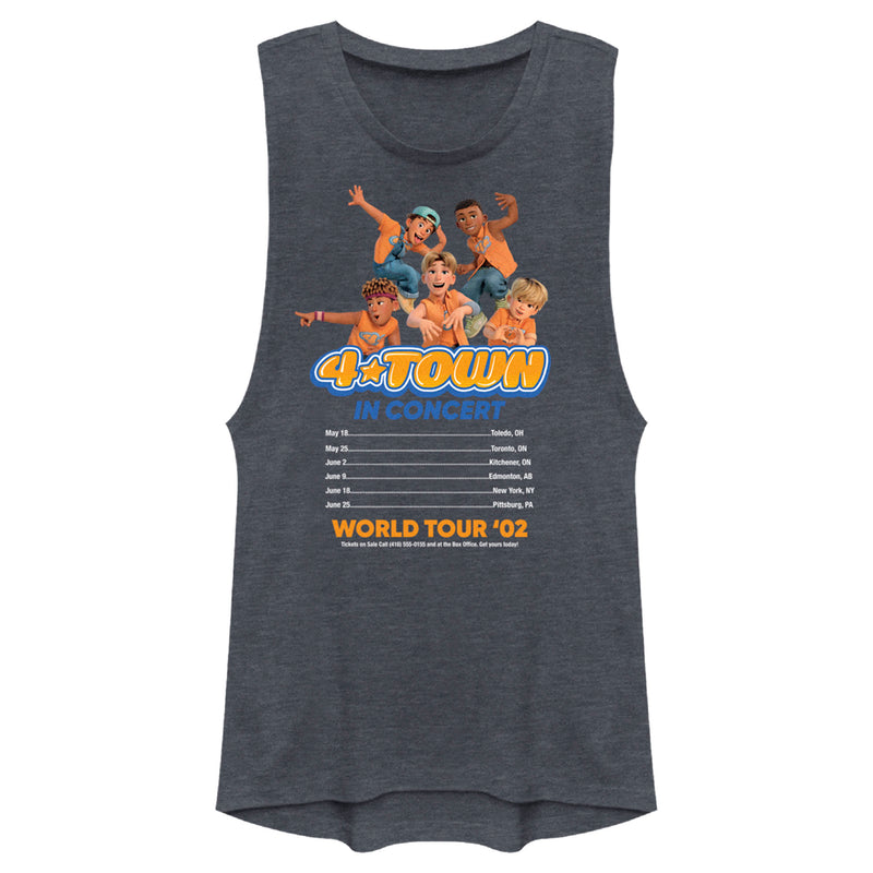 Junior's Turning Red 4*Town Tour Dates Festival Muscle Tee