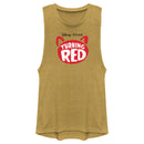 Junior's Turning Red Panda Silhouette Logo Festival Muscle Tee