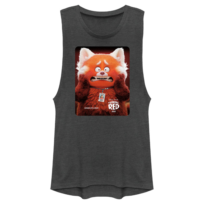 Junior's Turning Red Red Panda Mei Lee Poster Festival Muscle Tee