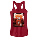 Junior's Turning Red Red Panda Mei Lee Poster Racerback Tank Top