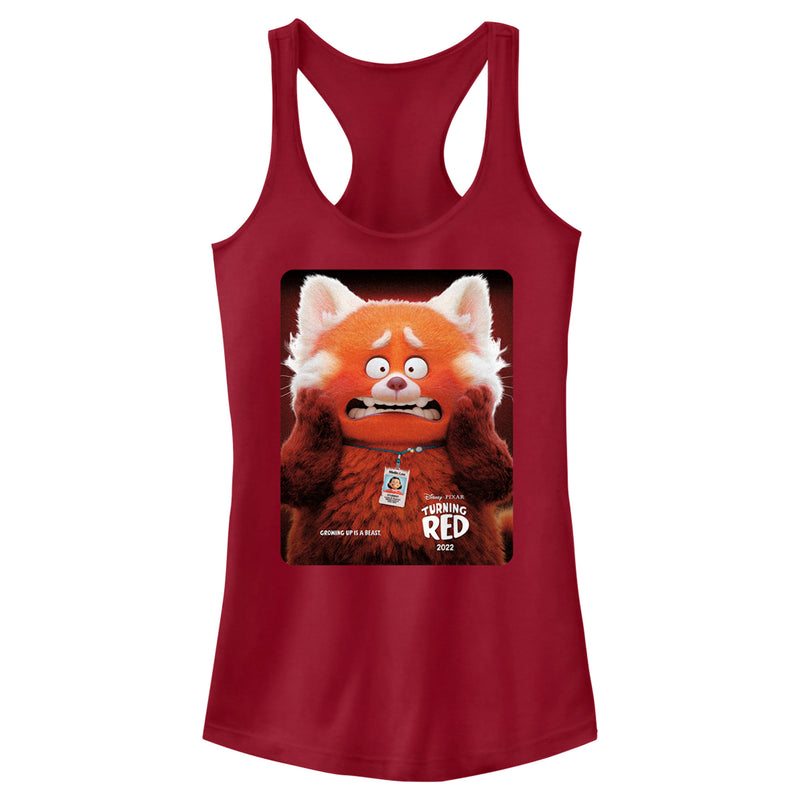 Junior's Turning Red Red Panda Mei Lee Poster Racerback Tank Top