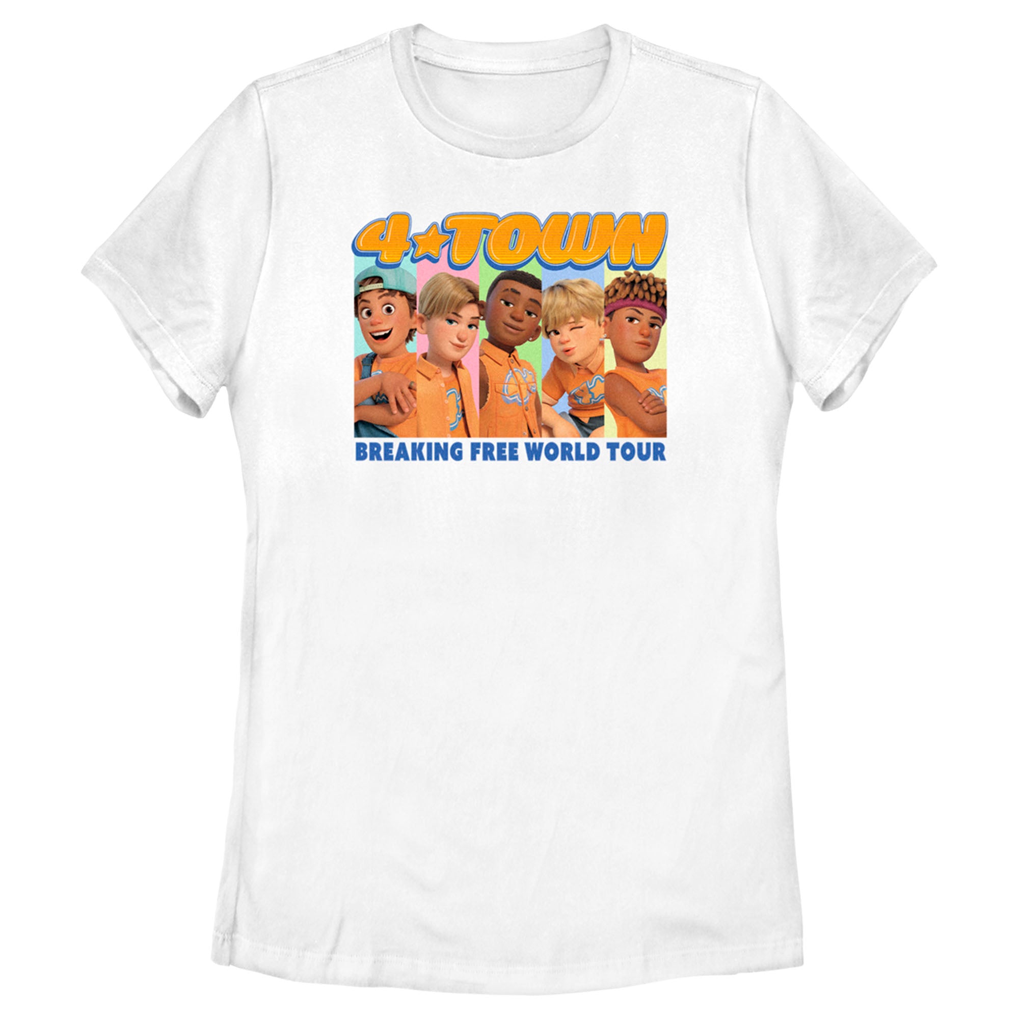 Women's Turning Red 4*Town Breaking Free World Tour T-Shirt