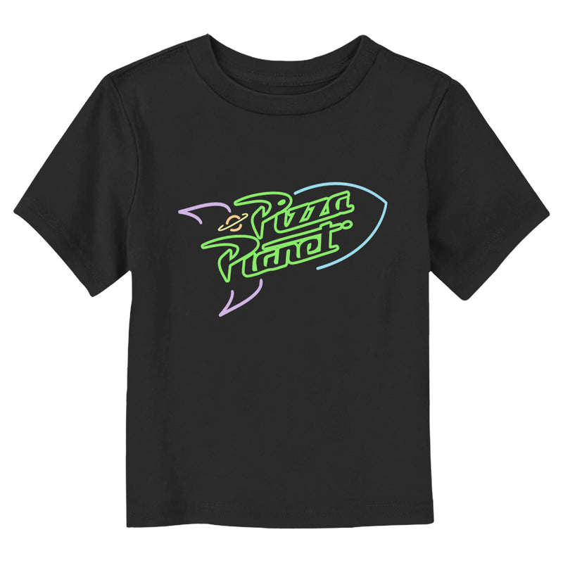 Toddler's Toy Story Pizza Planet Neon Sign T-Shirt