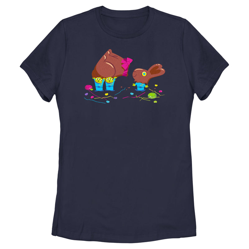 Women's Toy Story Aliens Chocolate Easter Bunny T-Shirt