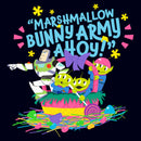Women's Toy Story Easter Buzz Lightyear and Aliens Marshmallow Bunny Army Ahoy T-Shirt