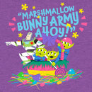 Girl's Toy Story Easter Buzz Lightyear and Aliens Marshmallow Bunny Army Ahoy T-Shirt