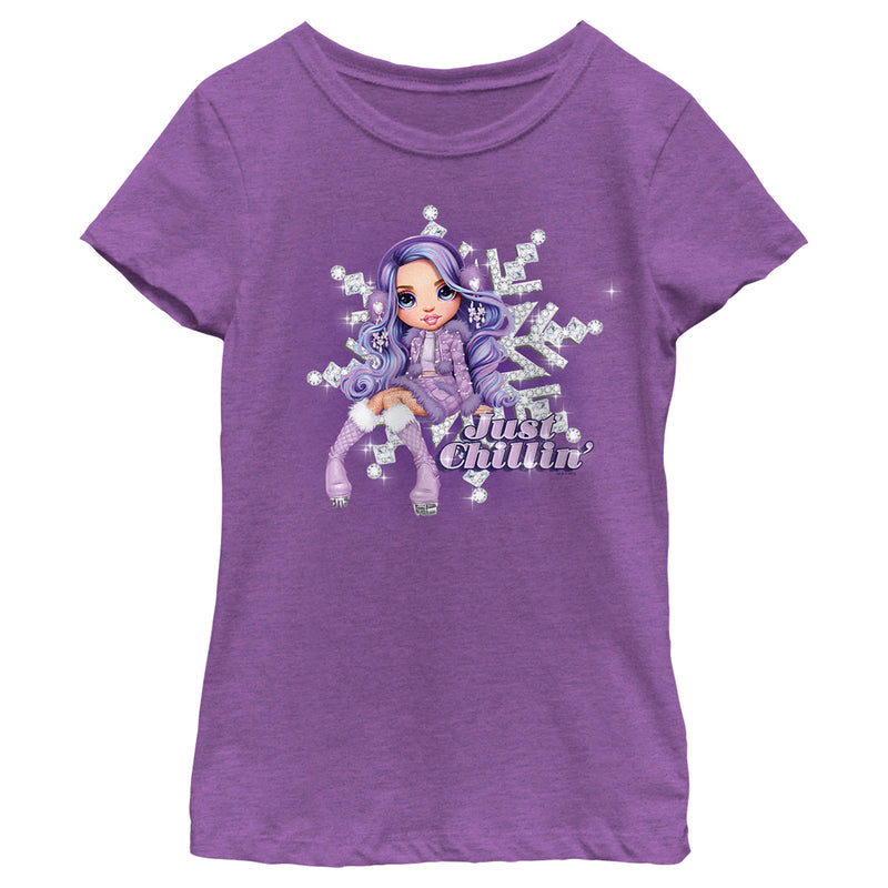 Girl's Rainbow High Just Chillin' Violet T-Shirt