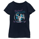 Girl's Richard Simmons Distressed Hand Weights Logo T-Shirt