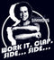 Women's Richard Simmons Work it Clap Side Side T-Shirt
