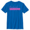 Boy's Richard Simmons Distressed Pink Name Logo T-Shirt