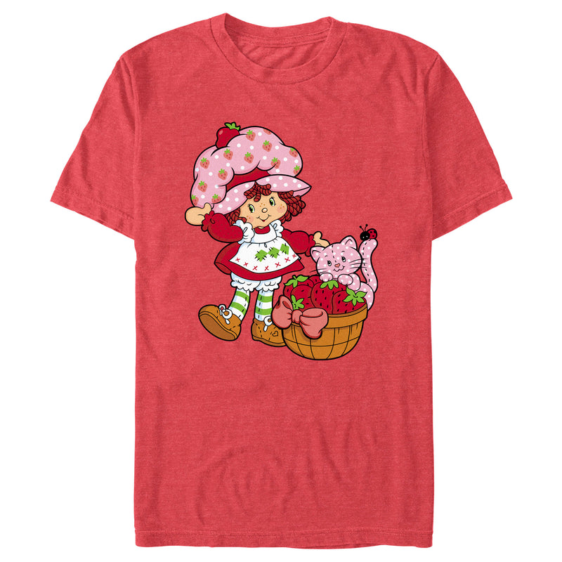 Men's Strawberry Shortcake Custard in The Berry Basket T-Shirt