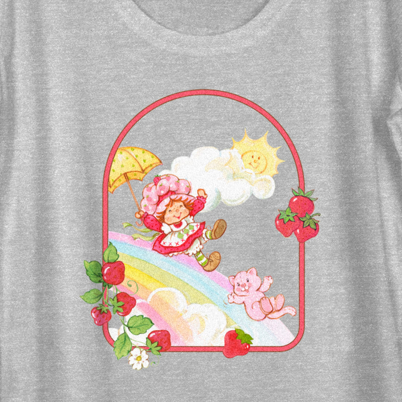 Women's Strawberry Shortcake Rainbow Slide Adventure Scoop Neck