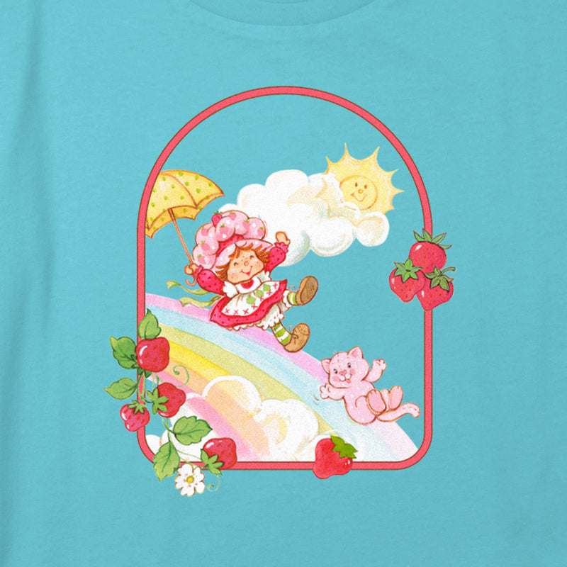 Girl's Strawberry Shortcake Berry Rainbow Slide T-Shirt